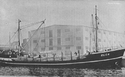 MS Olga before being converted to a radio ship
