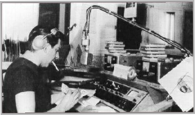 Don Allen on air in Caroline North studio